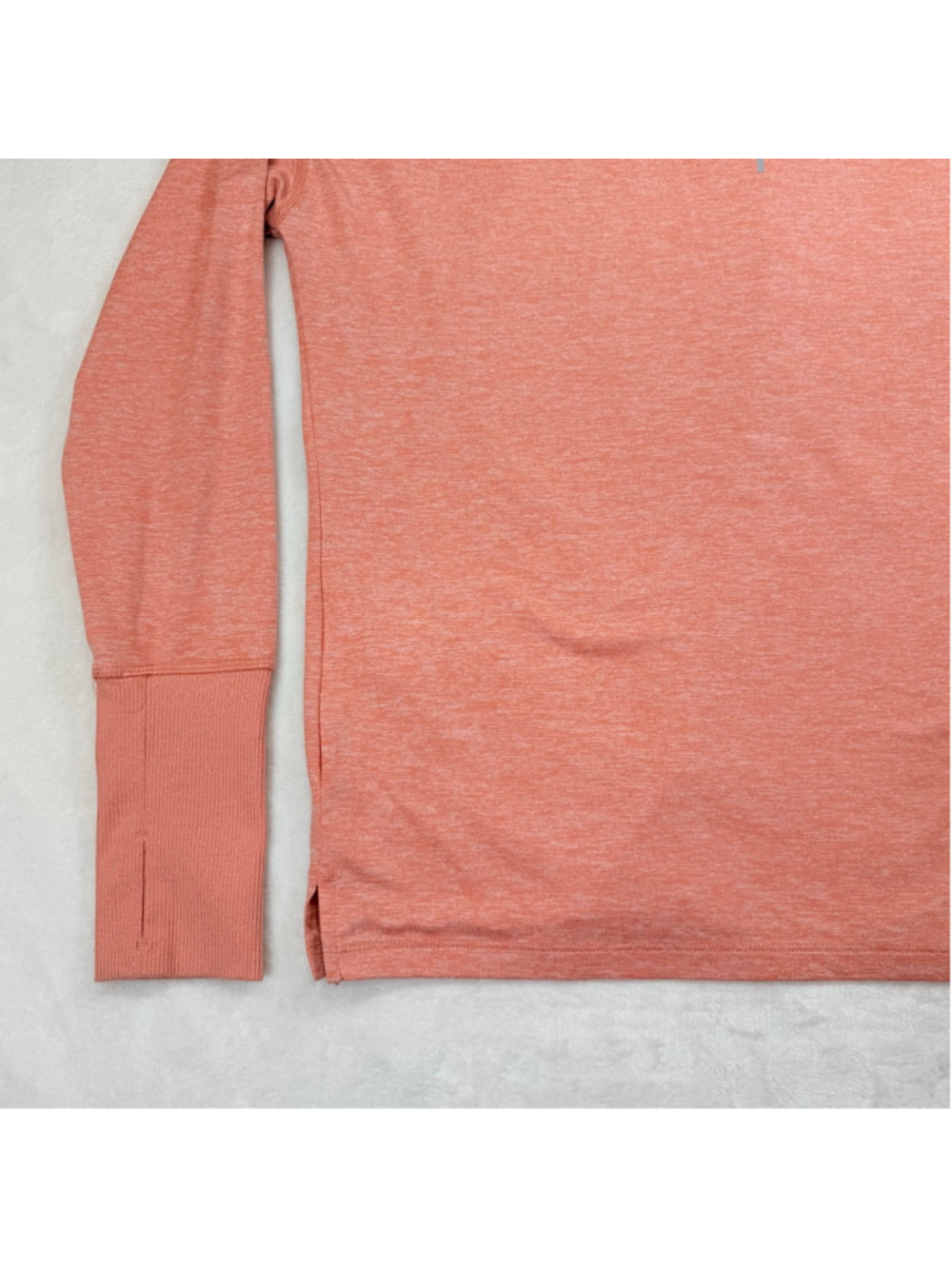 Women's Nike Coral Dri-Fit Long Sleeve Running Tee Activewear Small Thumb Holes - Picture 9 of 14